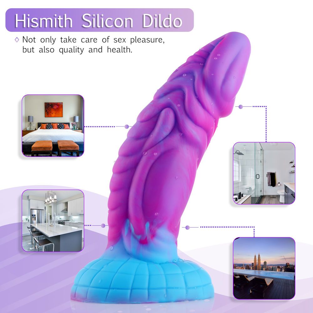 Hismith 8in Monster Series Silicone Dildo