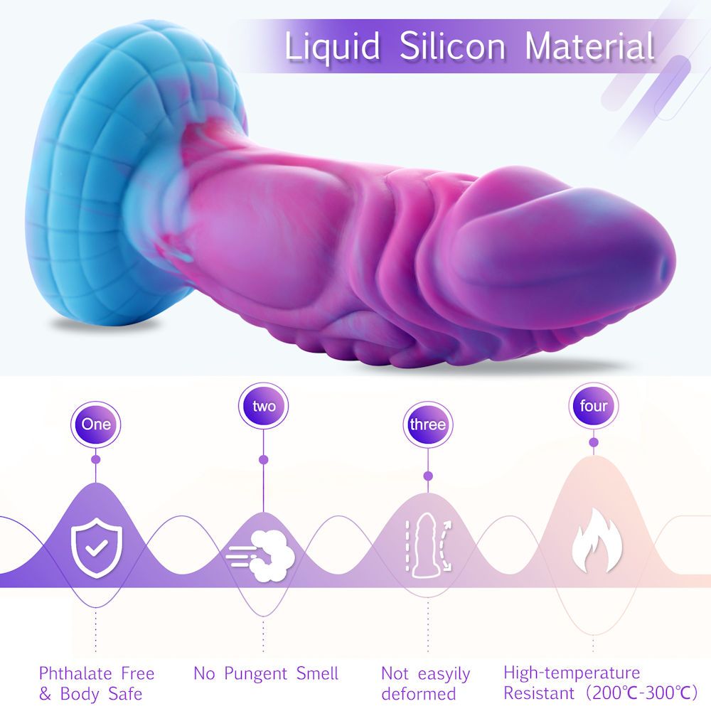 Hismith 8in Monster Series Silicone Dildo