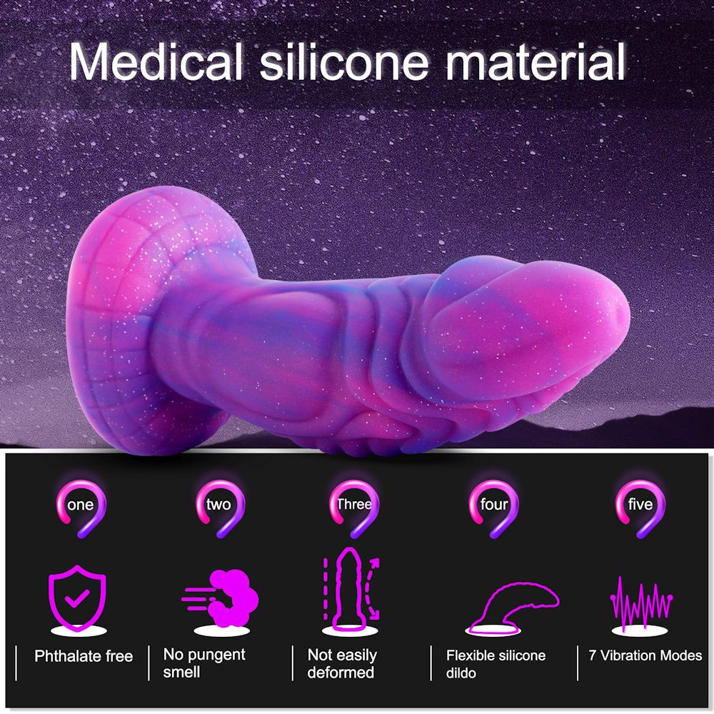 Hismith Dream Sky Monster Series 8in Curved Suction Dildo