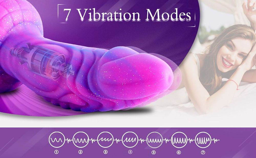 Hismith Dream Sky Monster Series 8in Curved Suction Dildo