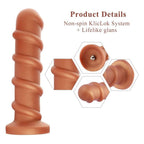 Hismith 10in Silicone Screw Dildo