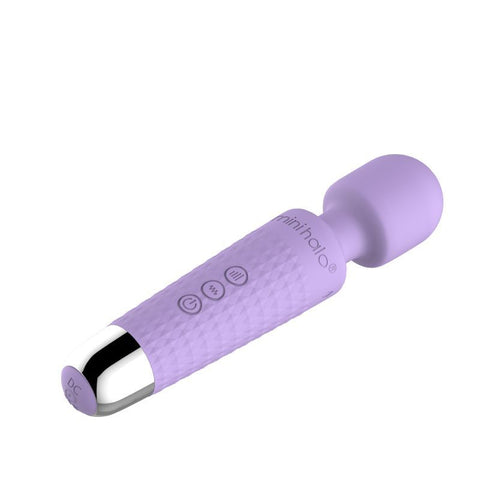 Shibari Mini Halo Wireless 20X Lilac Rechargeable Wand Purple Electric Massager
