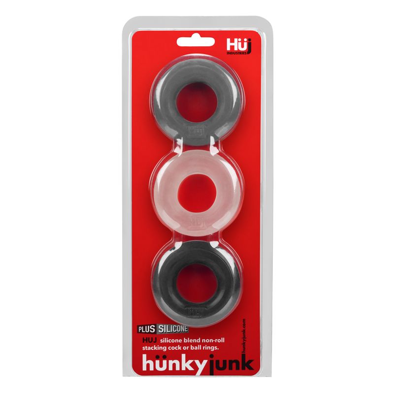 Huj3 C Ring 3 Pack by Hunkyjunk > Cock Ring > Sets