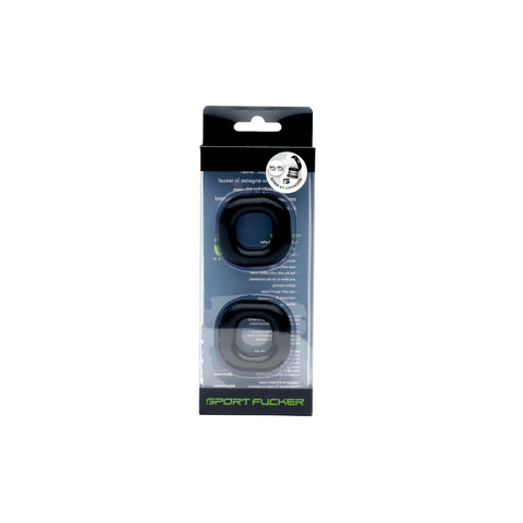 Boner Expansion Pack Black - 1.3 Inch Ball Ring Size COCK RING Set