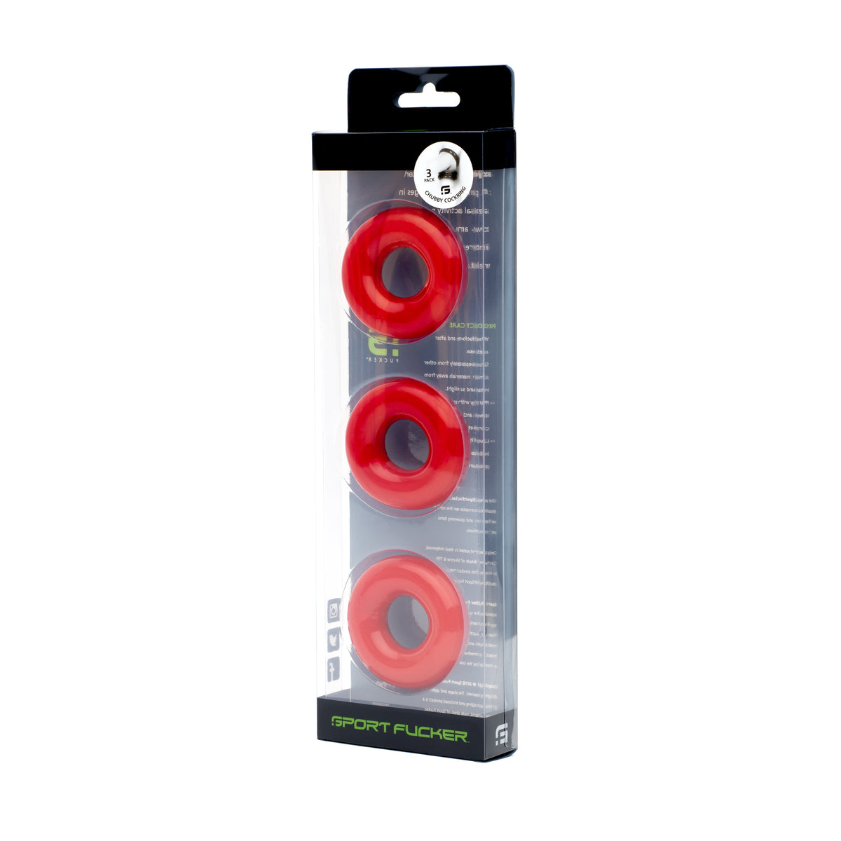 Sport Fucker Rubber Cockring 3 Pk - Stretchable Size > Cock Ring > Sets