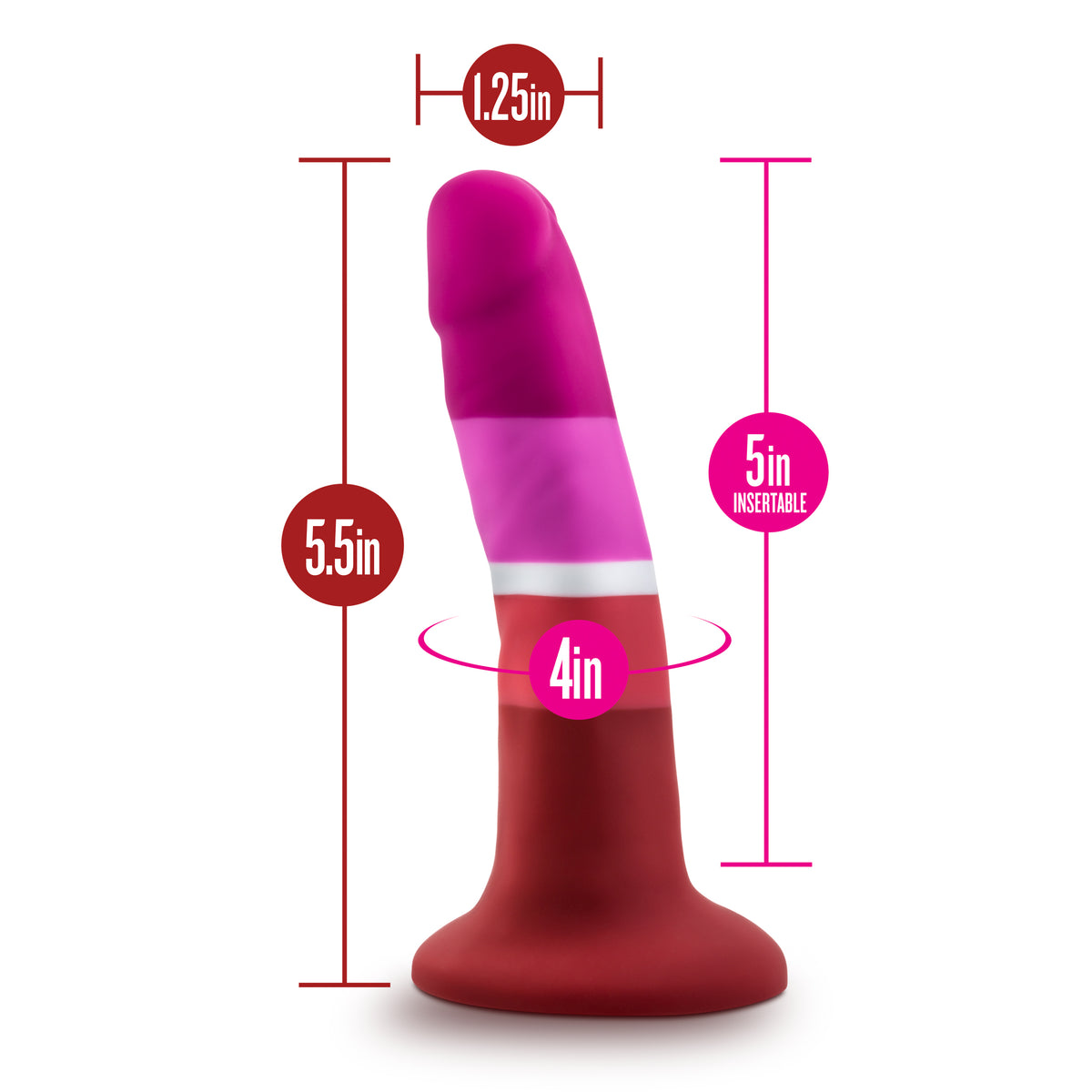 Avant Pride P3 Beauty 5.5 Inch Silicone Dildo – High-Quality Silicone Dildo > Dildos > Neutral Dildos