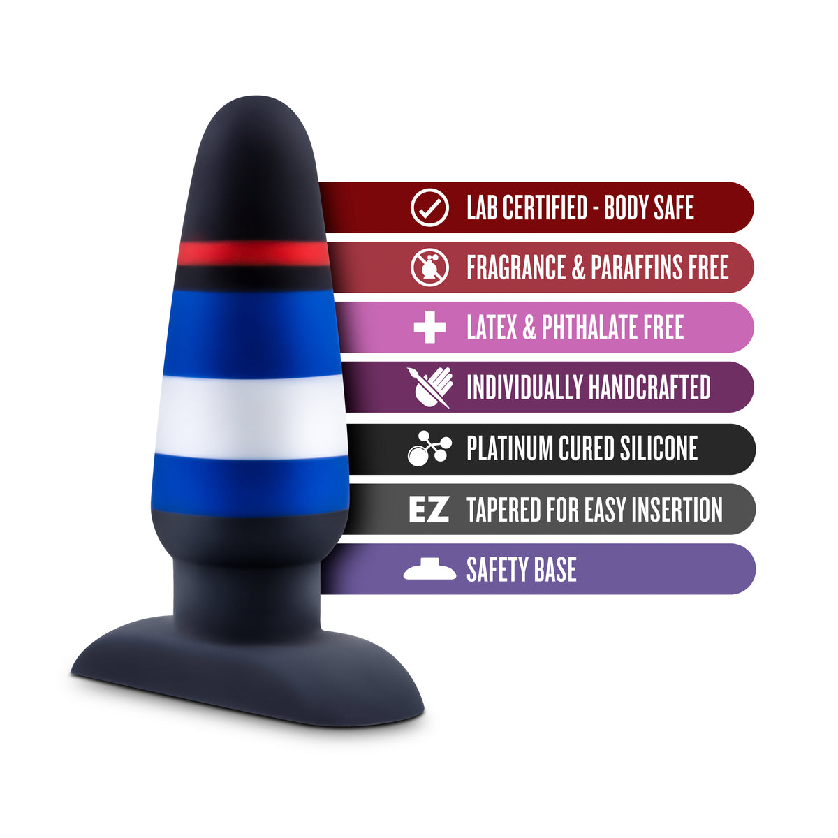 Avant Pride P4 Power Play (Silicone) – Silicone Butt Plug 4.75 Inch > Anal Range > Butt Plugs