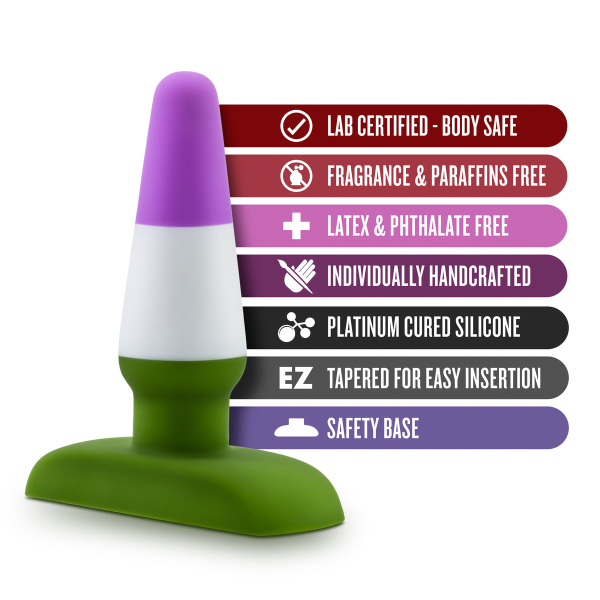 Avant Pride P6 Beyond Silicone Butt Plug 4.25 Inch – Luxury Silicone Butt Plug > Anal Range > Butt Plugs