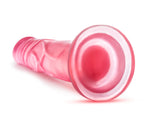 B Yours Sweet N Hard 7.5 inch pink dildo base view