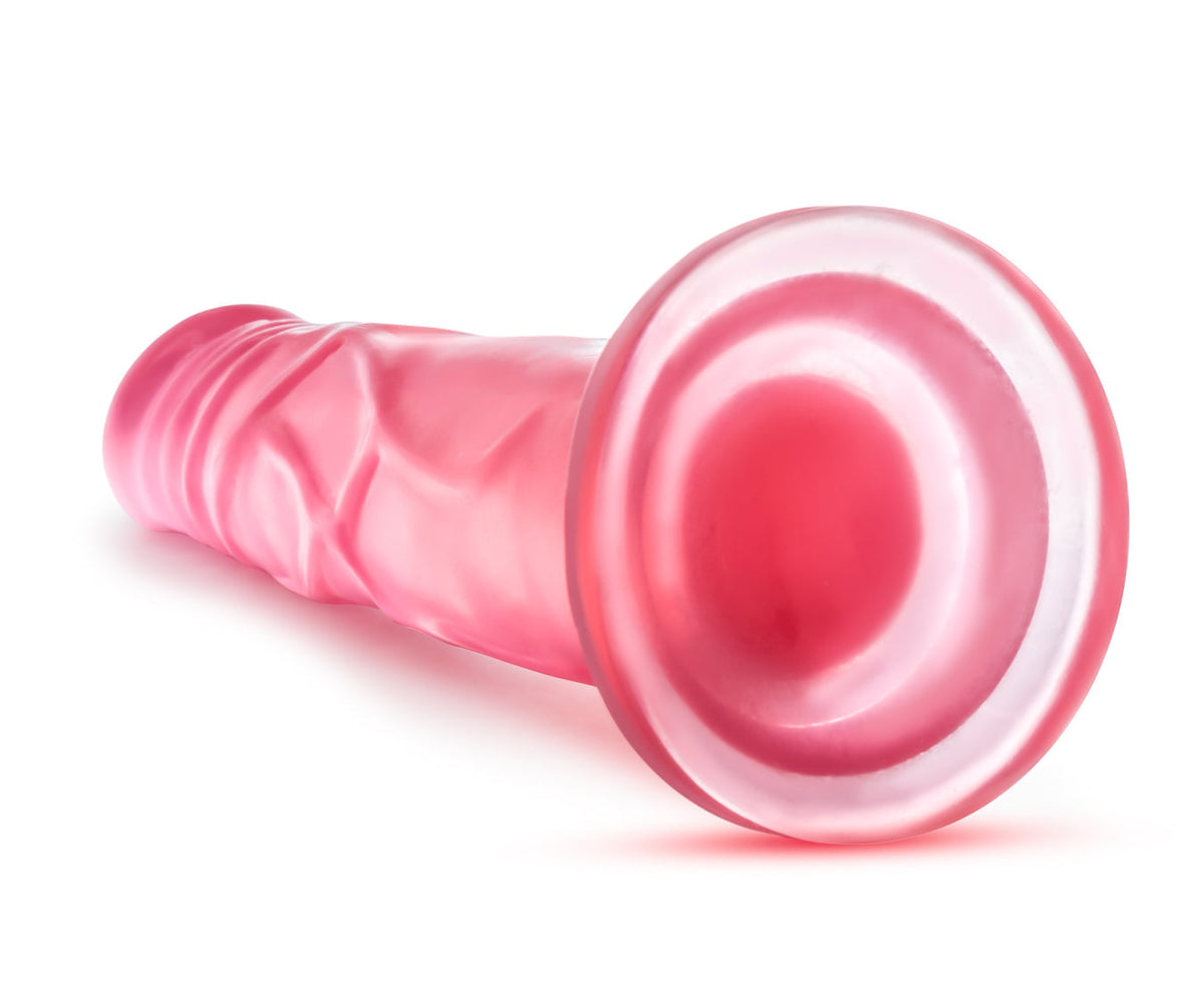 B Yours Sweet N Hard 7.5 inch pink dildo base view