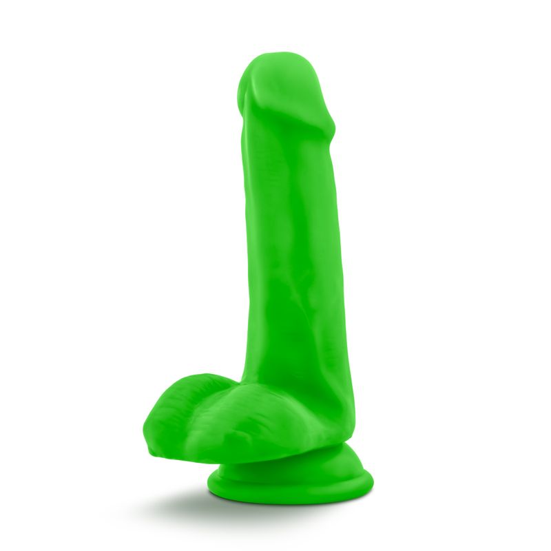 Neo Dual Density Cock With Balls 6 Inch Neon Green > Dildos > Realistic Dildos