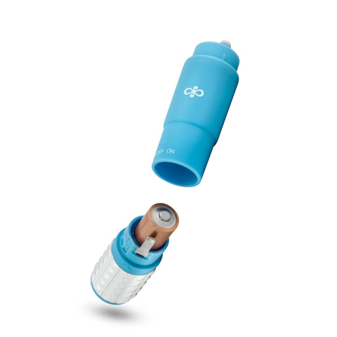 Rose Revitalize Massage Kit Blue with 3 Silicone Attachments Finger Stimulator