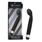 Rose Scarlet G Black G-Spot Vibrator Waterproof 7 Inch > Sex Toys For Ladies > G-Spot Vibrators