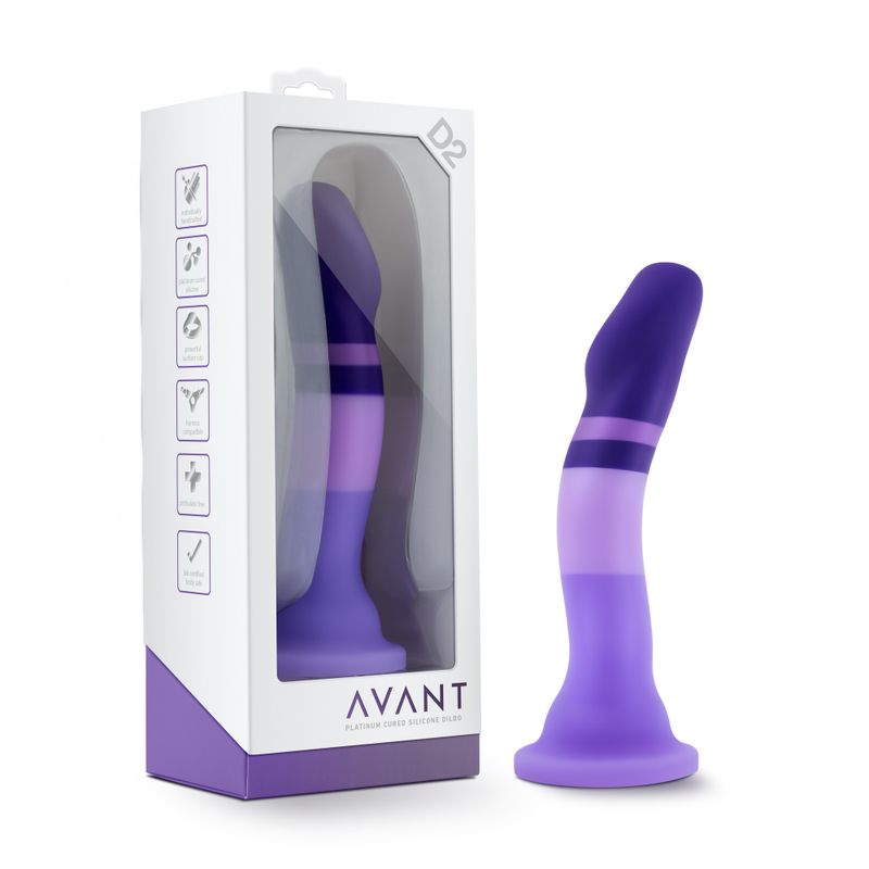 Avant D2 Purple Rain Silicone 7.5 Inch Dildo – Luxury Silicone Dildo > Dildos > Neutral Dildos