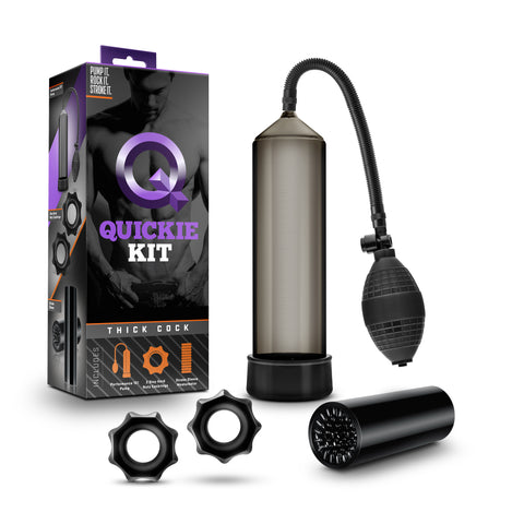 Quickie Kit Thick Cock Black - Ultimate Stimulation Set Black SLEEVES