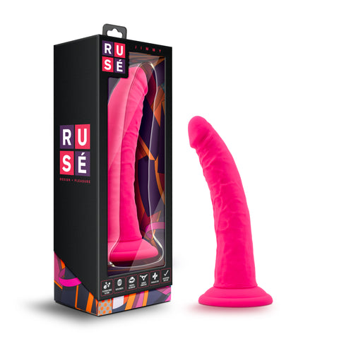 Ruse Jimmy Hot Pink Dildo 7 Inch Insertable Length Pink DONGS