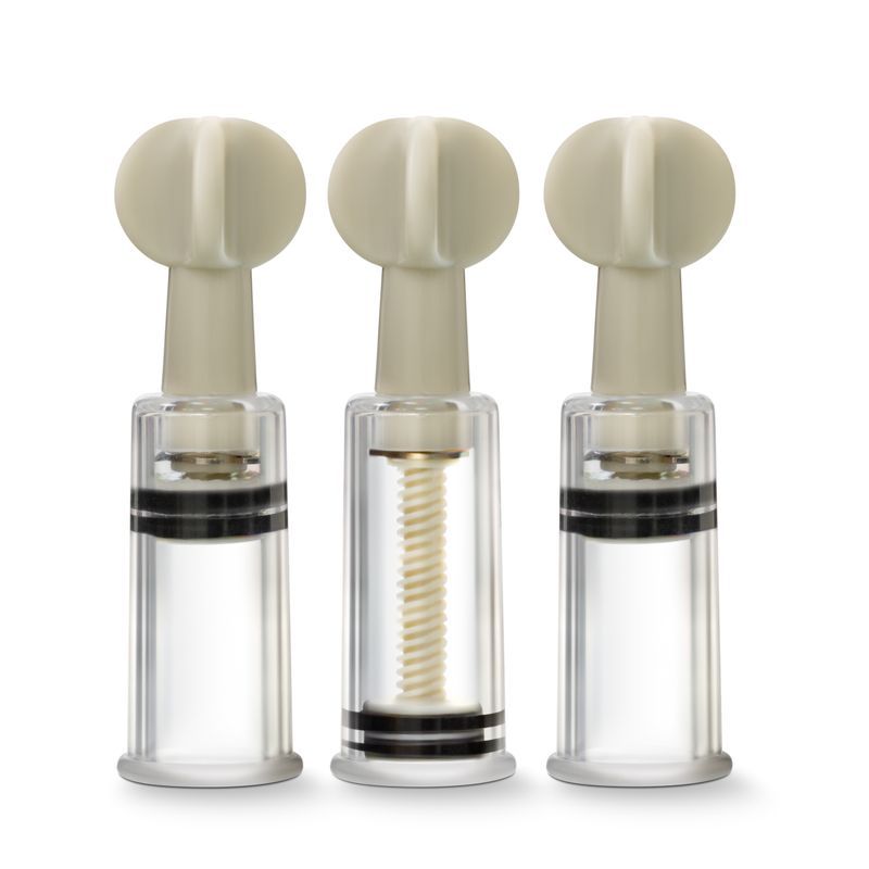 Temptasia Nipple and Clit Twist Suckers 3 Piece Set > Sex Toys > Nipple Suckers