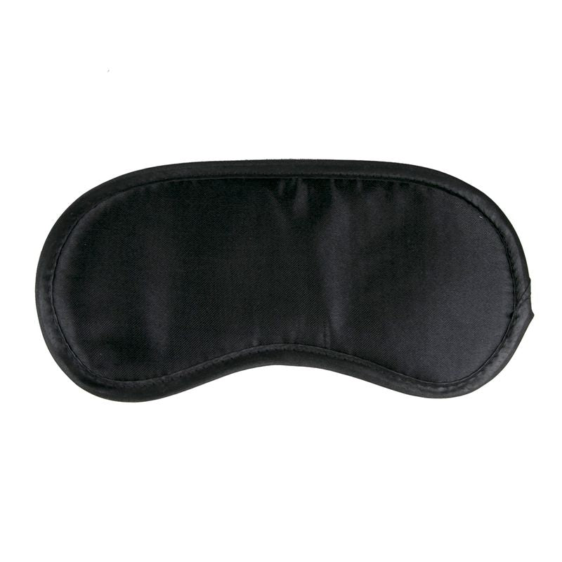 Black Satin Eye Mask – Smooth Sensory Deprivation Blindfold Accessory Black > Bondage Gear > Blindfolds