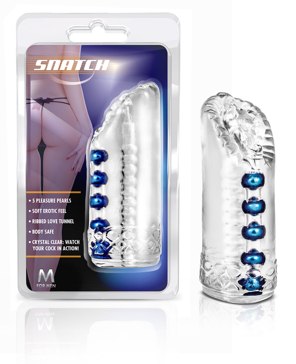 M for Men Snatch Clear 5.5 Inch Realistic Stroker