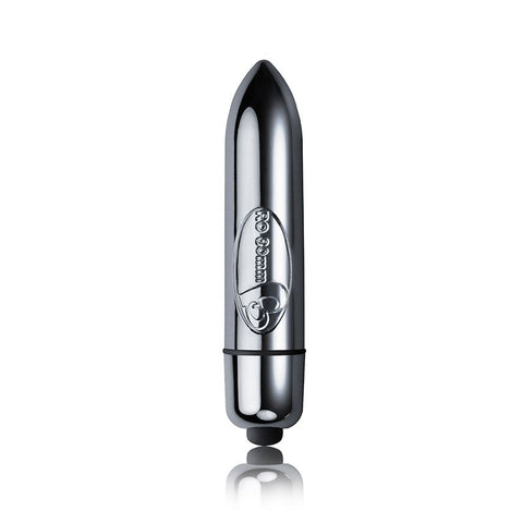 Rocks Off Ro80mm Bullet Vibrator Sleek Silver Petite > Sex Toys For Ladies > Mini Vibrators