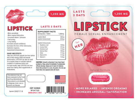Lipstick Female Libido Enhancement Pills for Energy and Desire Enhancers Female