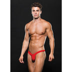 Microfibre Low Rise Zip Thong Red > Clothes > Mens G-Strings
