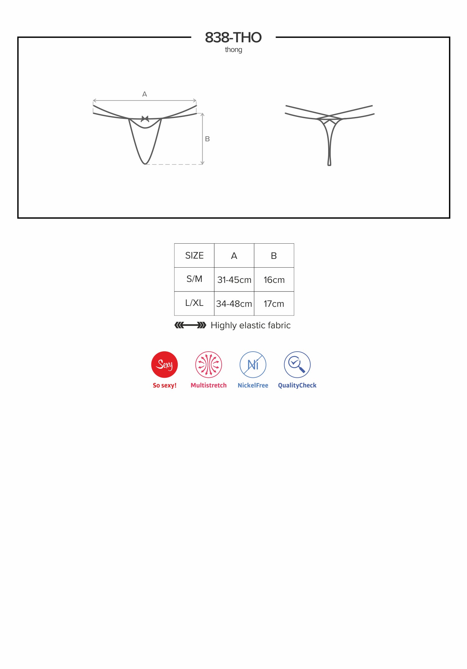 Red Thong with Lace and Double Strap Design > Clothes > Panties
