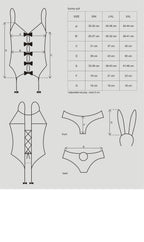 Obsessive Women’s Sexy Bunny Suit Costume With Adjustable Garters > Clothes > Costumes > Womens