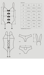 Bunny Suit 4 Pc Costume