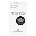 LifeStyles Zero Condoms – Uber Thin Lubricated Condoms 20 Pack > Essentials > Condoms