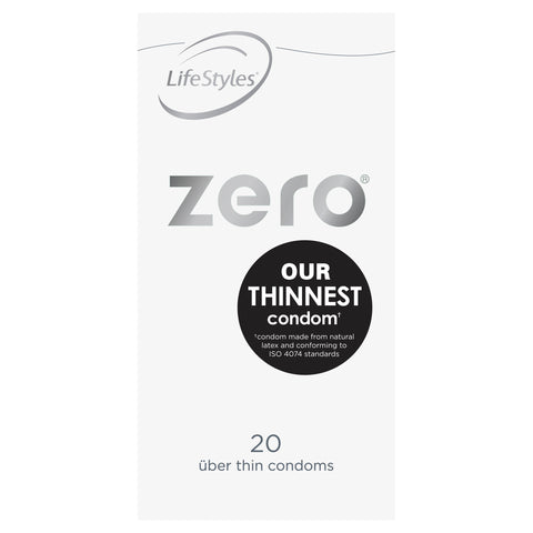 Lifestyles Zero 20 Ultra Thin Condoms for Unmatched Sensation and Intimacy Default Title Condoms