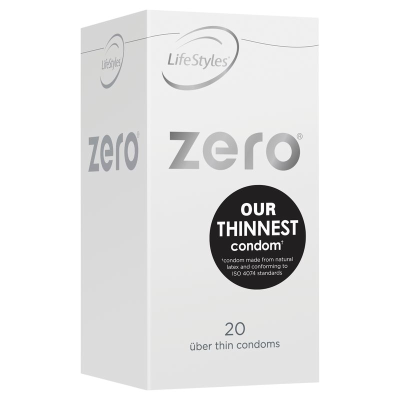 LifeStyles Zero Condoms – Uber Thin Lubricated Condoms 20 Pack > Essentials > Condoms