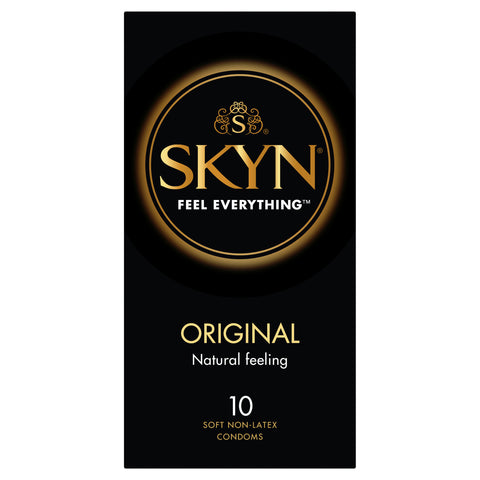 Skyn Original Condoms 10 Pack Non Latex Pleasure Enhancing Protection Condoms