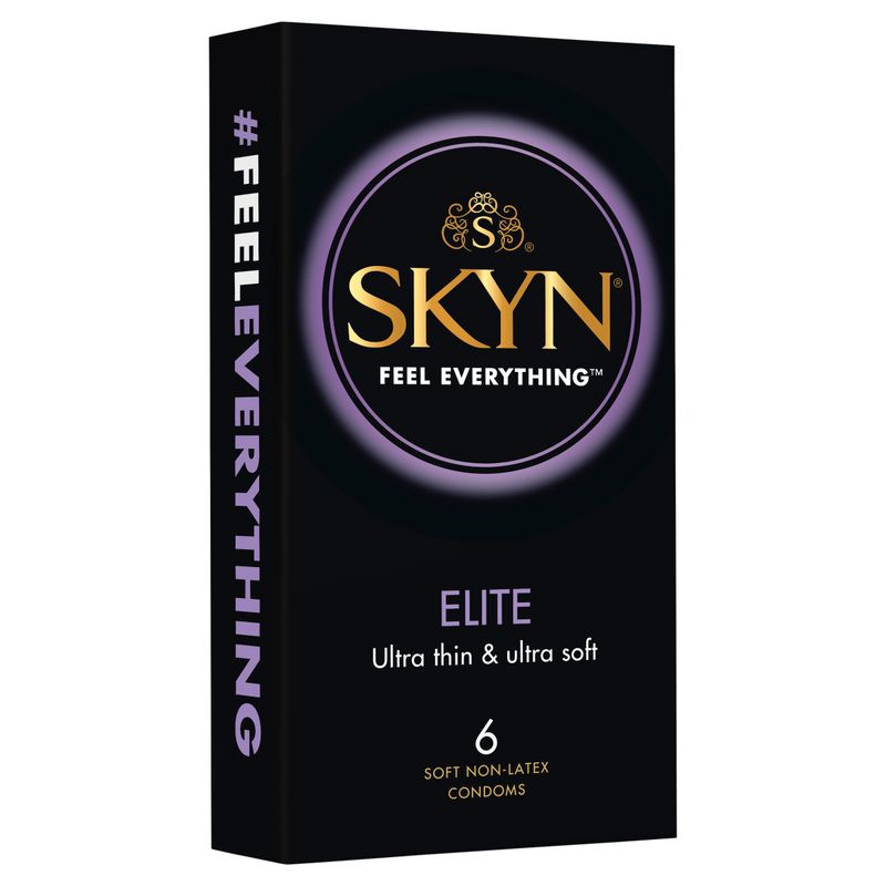 Skyn Elite Ultra Thin Non-Latex Condom – Ultra Soft Natural Feeling 6. Pack > Essentials > Condoms > Non-Latex