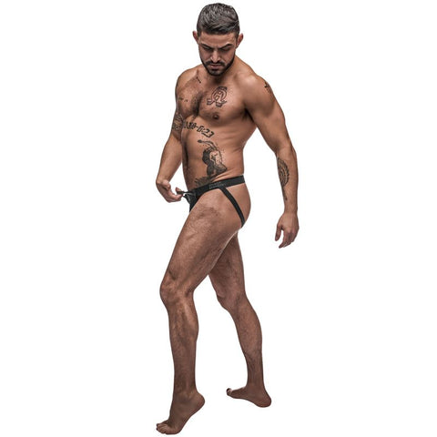 Male Power Grip and Rip Jock with Breakaway Front Pouch Jockstraps