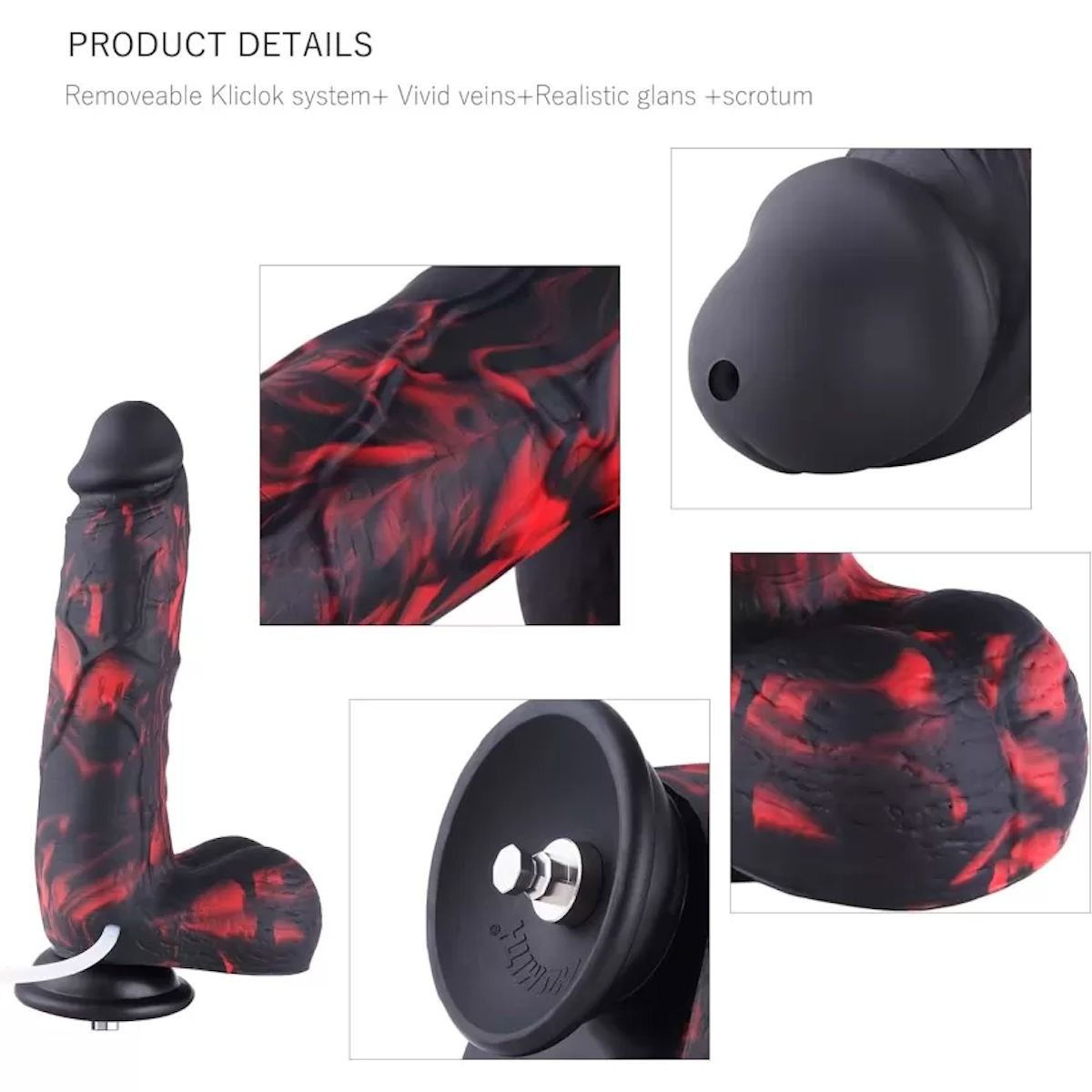 HiSmith Monster Silicone Squirting Dildo 8.3 Inches > Sex Toys > Sex Machines > Attachments