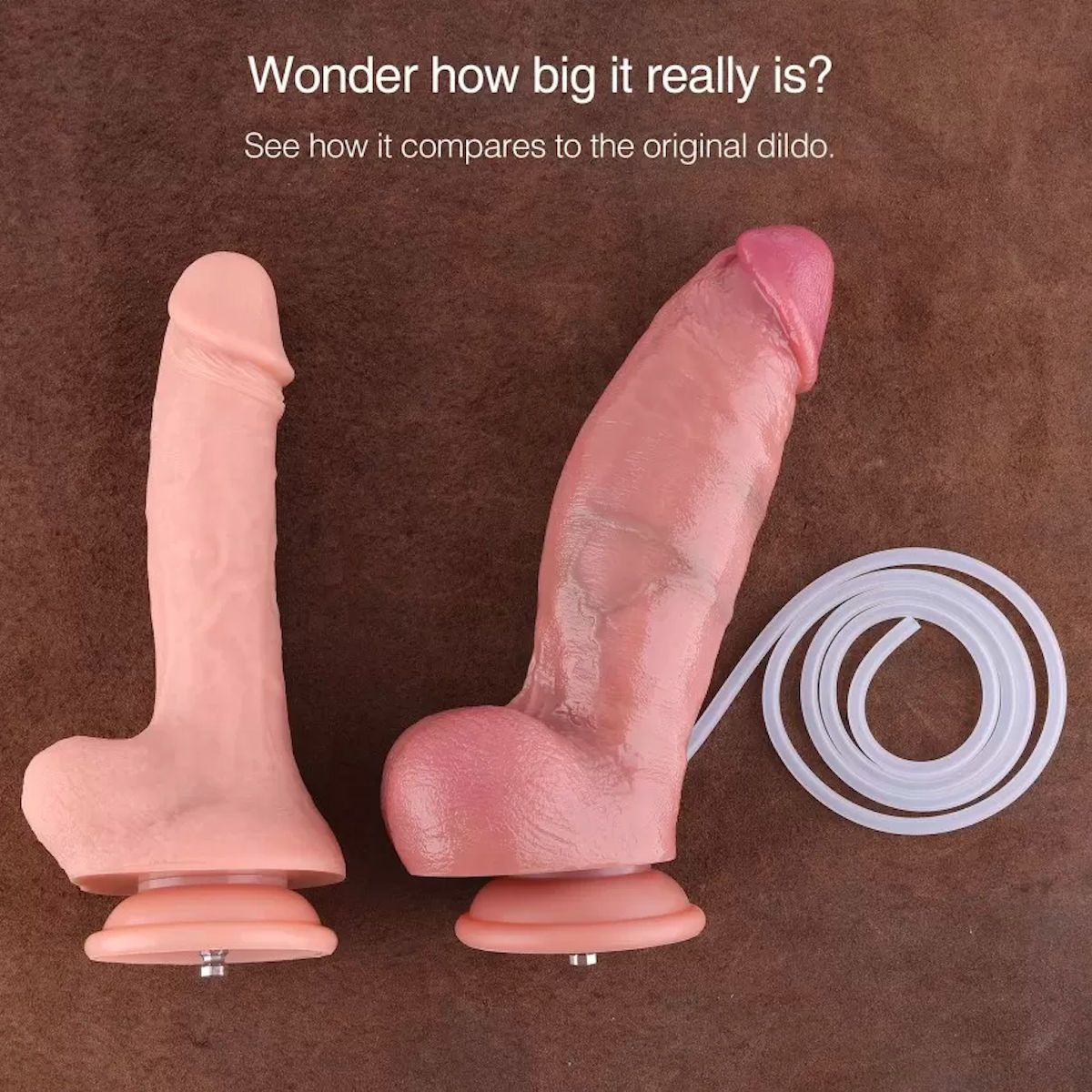 HiSmith 8.6 Inch Realistic Silicone Squirting Dildo > Sex Toys > Sex Machines > Attachments