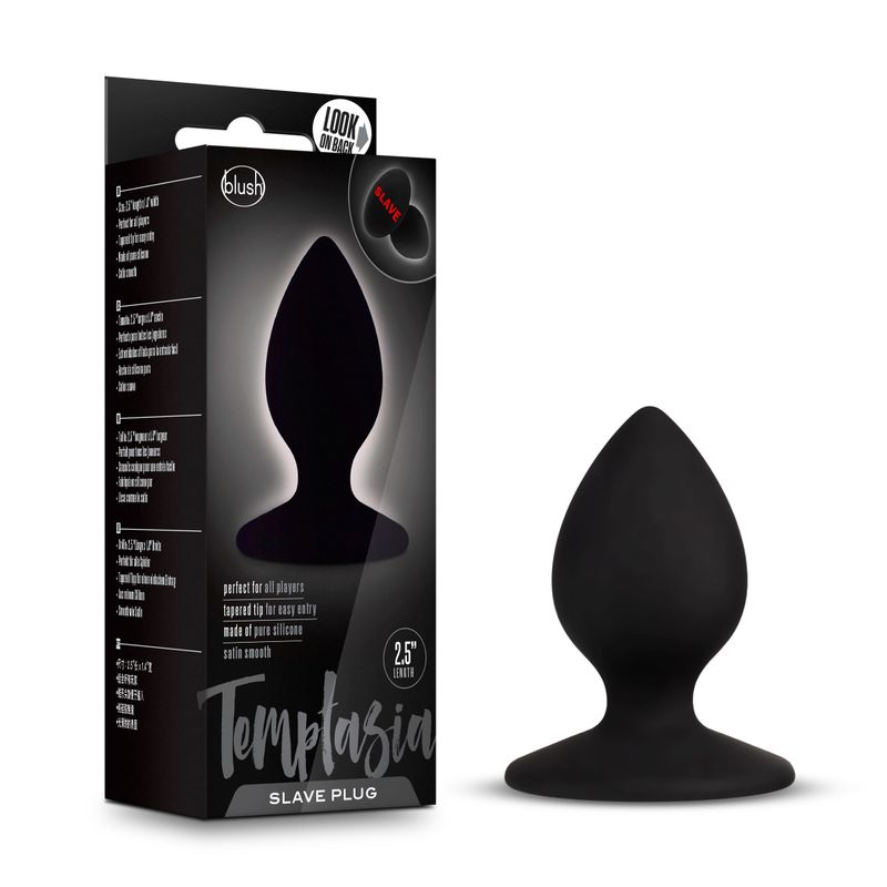 Temptasia Slave Plug Black Anal Toy > Anal Range > Butt Plugs