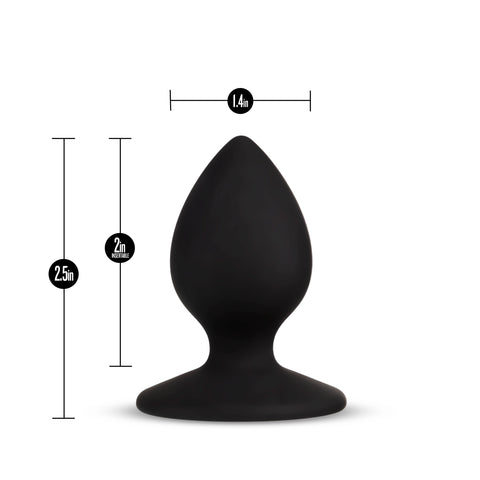 Temptasia Slave Plug Black Anal Toy for Boundaries Exploration Butt Plugs