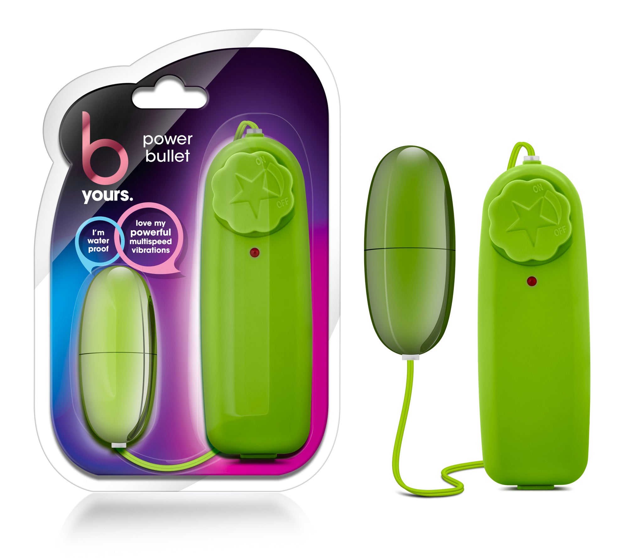 B Yours Power Bullet Lime - Powerful Waterproof Vibrator > Vibrators > Mini Vibrators