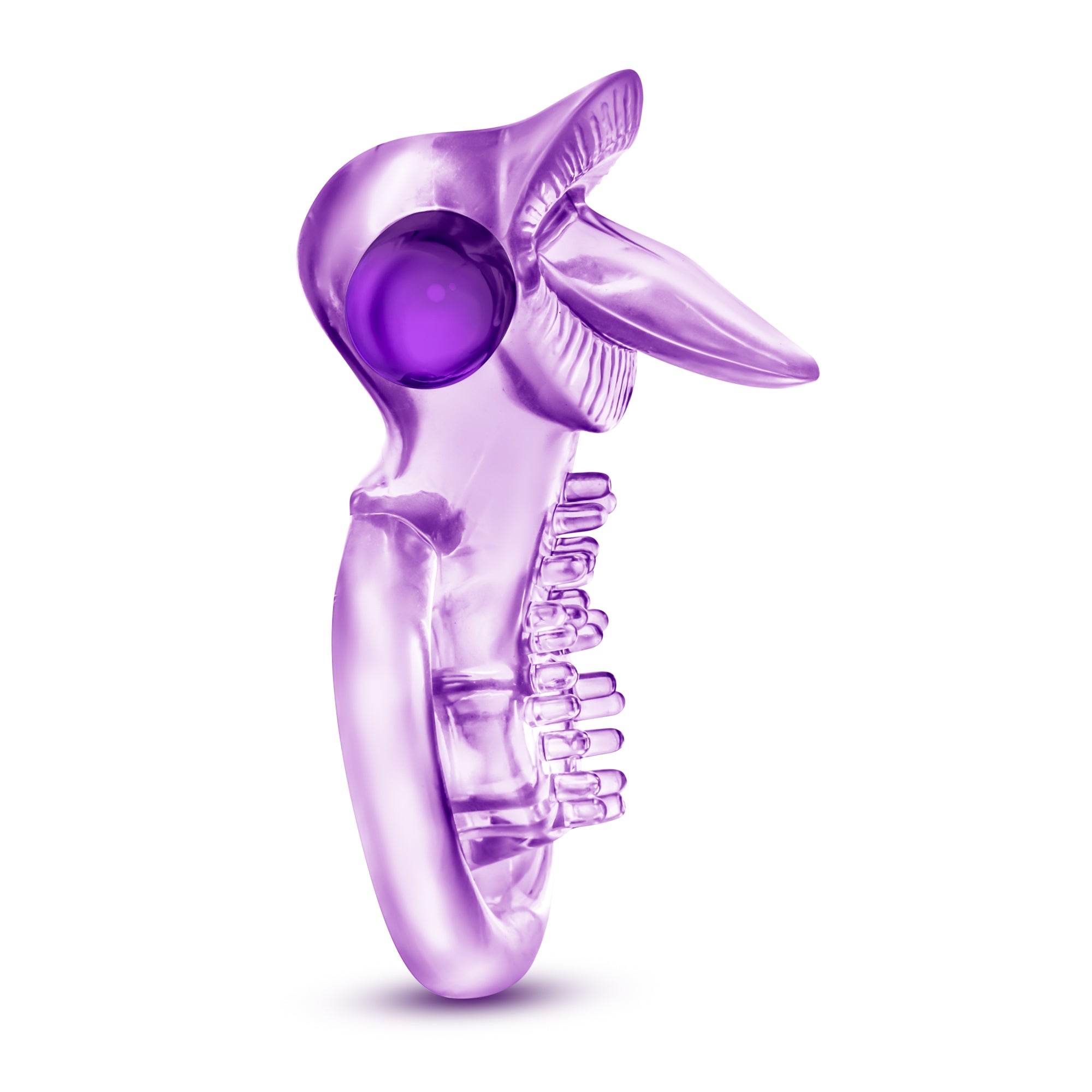 Vibrating Double Strap Cockring in Purple > Cock Ring > Vibrating