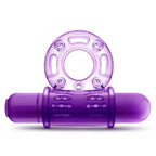 Play With Me Couples Play Vibrating Cock Ring in Purple > Sex Toys > Couples Toys