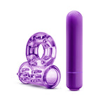 Play With Me Couples Play Vibrating Cock Ring in Purple > Sex Toys > Couples Toys