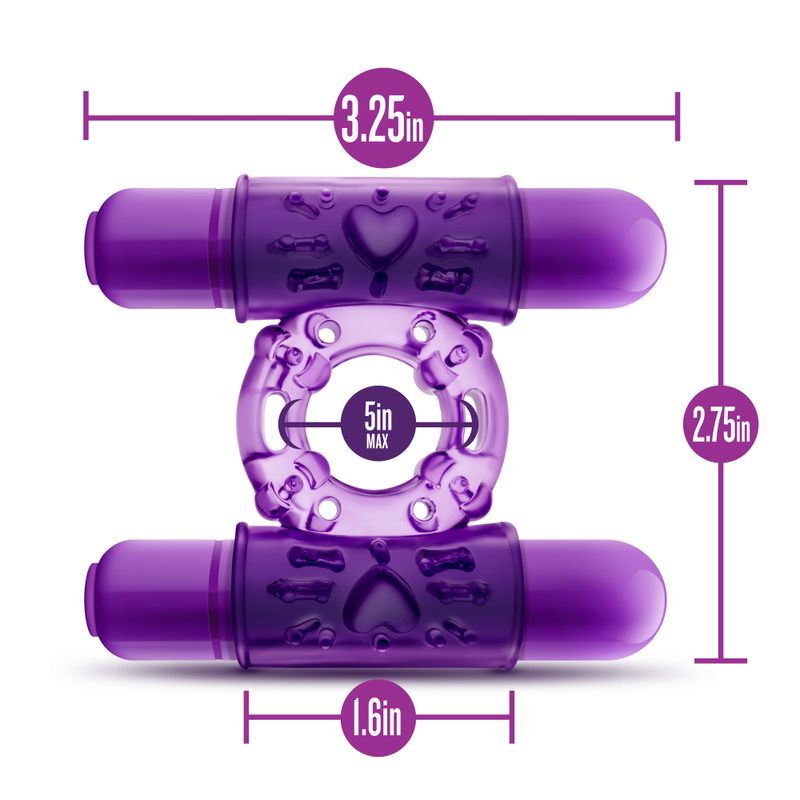 Play With Me Double Play – Dual Vibrating Cock Ring > Cock Ring > Vibrating