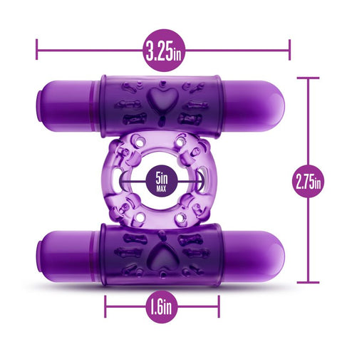 Play With Me Double Play – Dual Vibrating Cock Ring > Cock Ring > Vibrating
