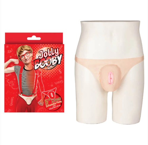 Jolly Booby Inflatable Pussy – Compact Inflatable Sex Toy Made from Body-Safe Vinyl Secondary image