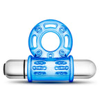 Stay Hard 10 Function Vibrating Bull Ring – Vibrating Cock Ring Blue > Cock Ring > Vibrating