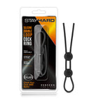 Stay Hard Silicone Double Loop – Adjustable Cock Ring Black > Cock Ring > Adjustable