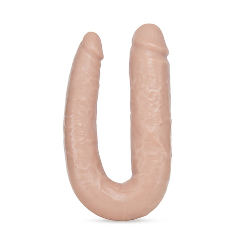 Dr Skin Dr Double Vanilla U Shaped Double Dildo for Couples and Solo Exploration > Realistic Dildos and Vibes > Double Dildos
