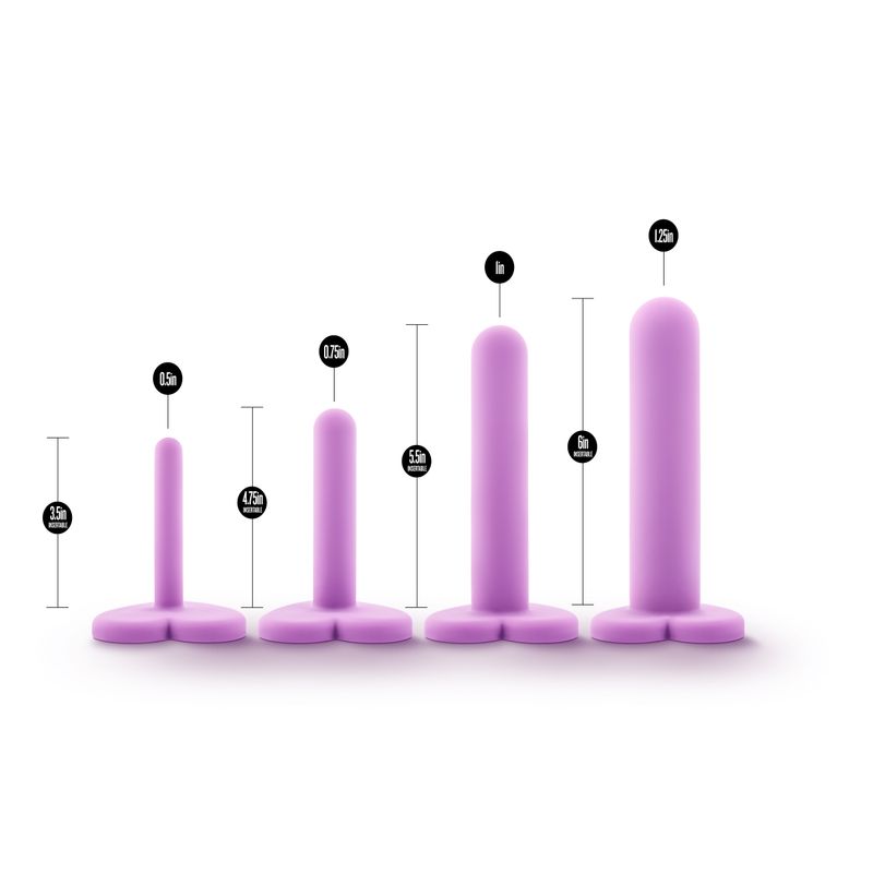 Wellness Silicone Vaginal Dilator Kit 4-Piece Set Purple > Sex Toys > Dilators